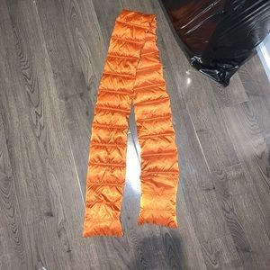 Orange Puffer Scarf